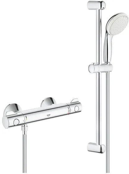 Grohe Tempesta II duschset inkl. Grohtherm 800 duschblandare, krom